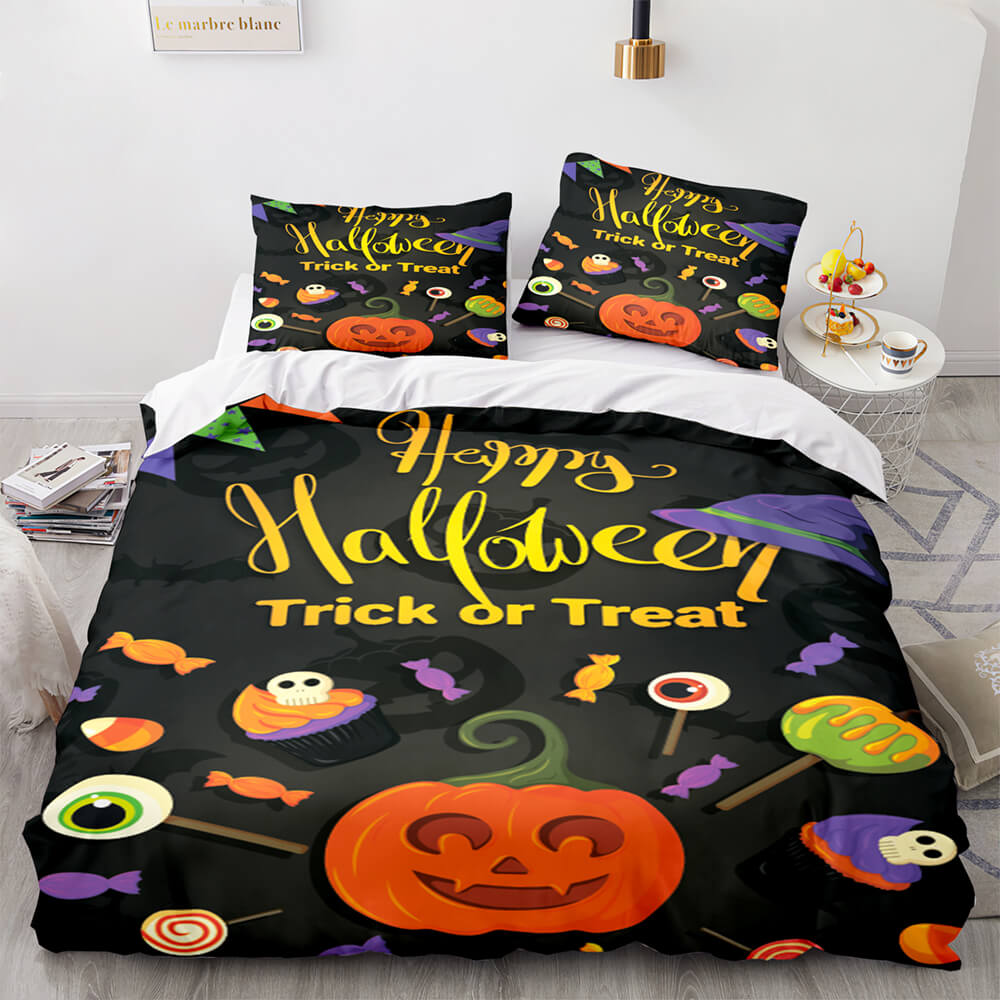 2024 NEW Halloween Decor Bedding Set Quilt Cover Room Decoration