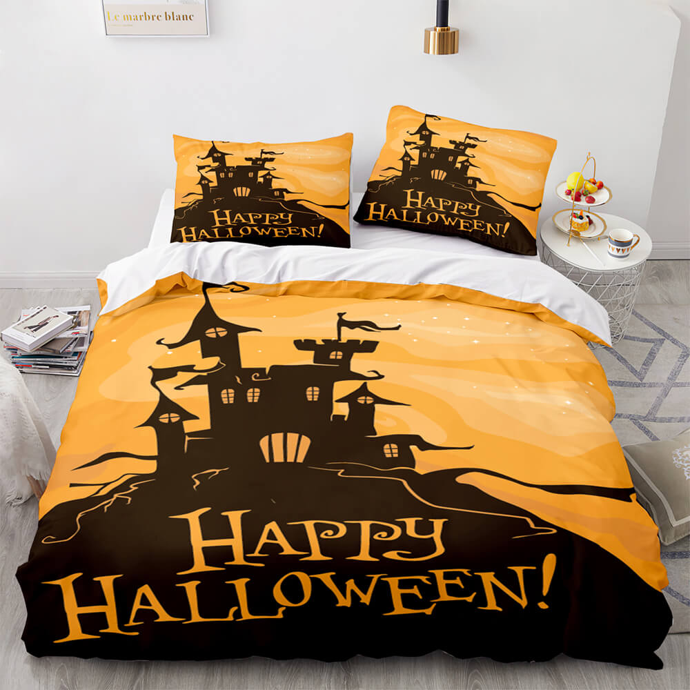 2024 NEW Halloween Decor Bedding Set Quilt Cover Room Decoration
