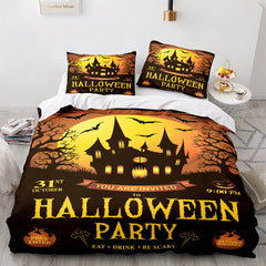 2024 NEW Halloween Decor Bedding Set Quilt Cover Room Decoration