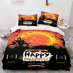 2024 NEW Halloween Decor Bedding Set Quilt Cover Room Decoration