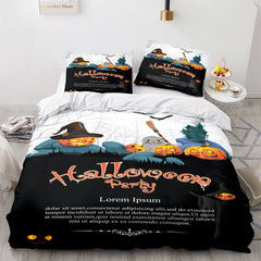 2024 NEW Halloween Decor Bedding Set Quilt Cover Room Decoration