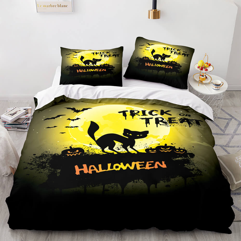 2024 NEW Halloween Decor Bedding Set Quilt Cover Room Decoration