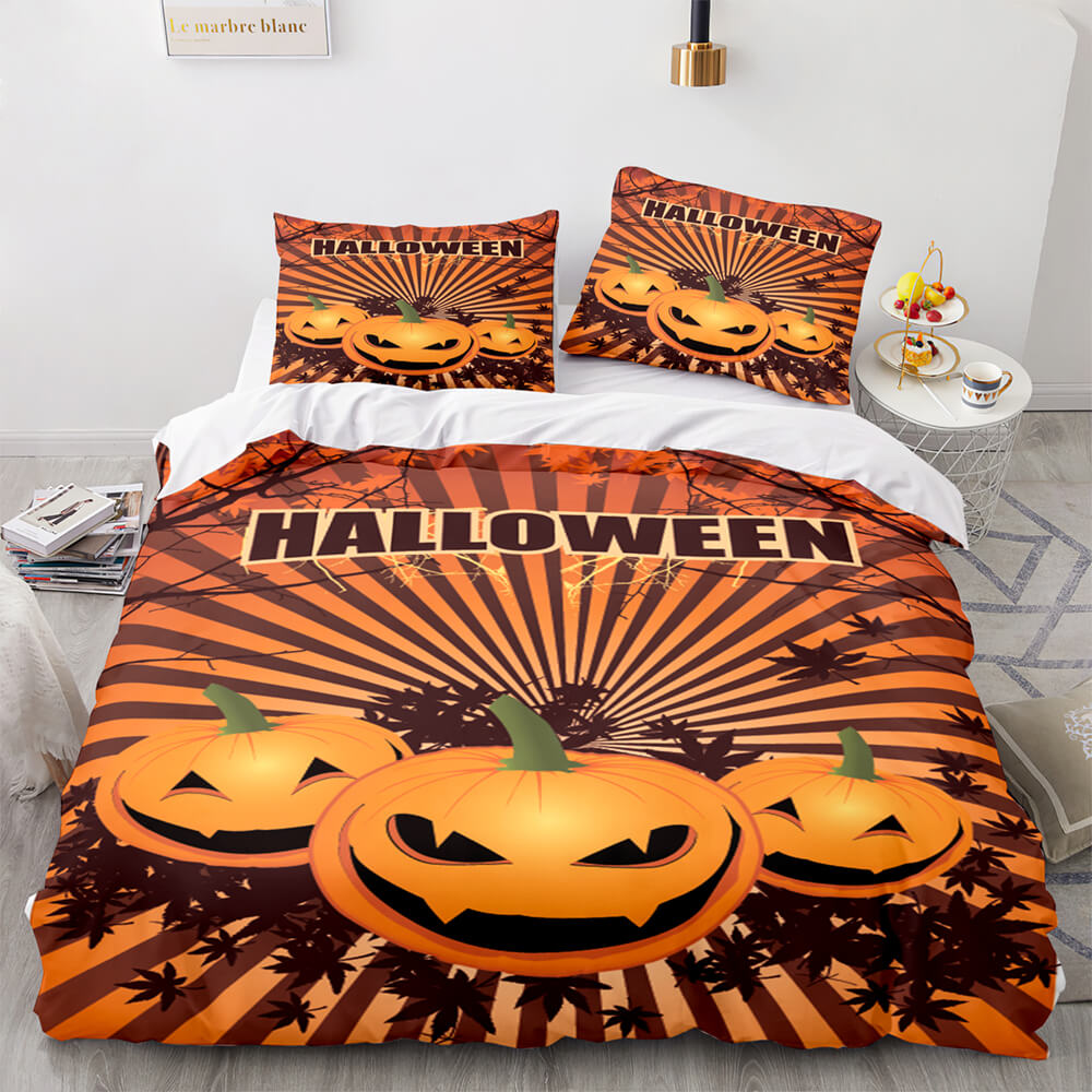 2024 NEW Halloween Decor Bedding Set Quilt Cover Room Decoration