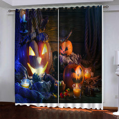 2024 NEW Halloween Hallowmas Curtains Blackout Window Drapes