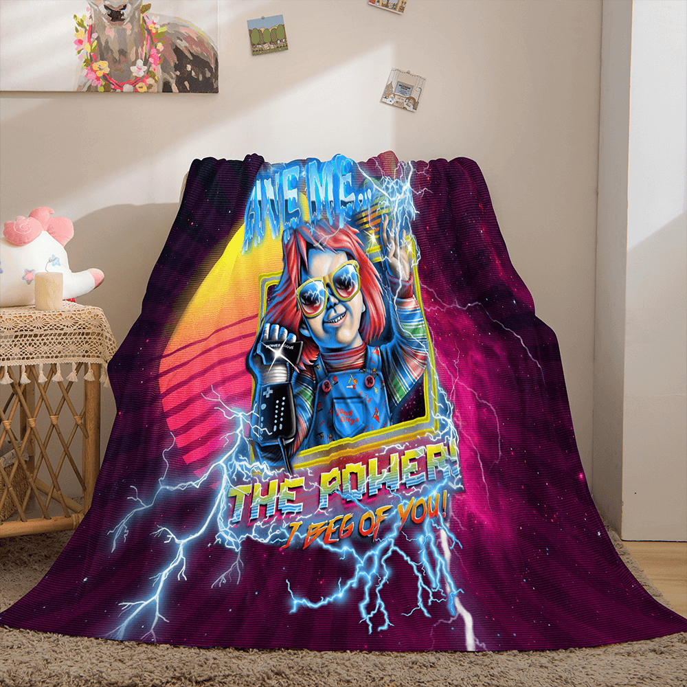 2024 NEW Halloween Horror Theme Flannel Fleece Throw Cosplay Blanket Sets