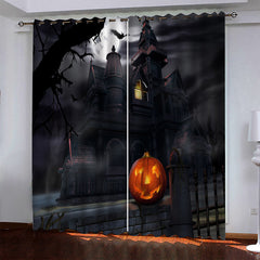 2024 NEW Halloween Pattern Curtains Blackout Window Drapes