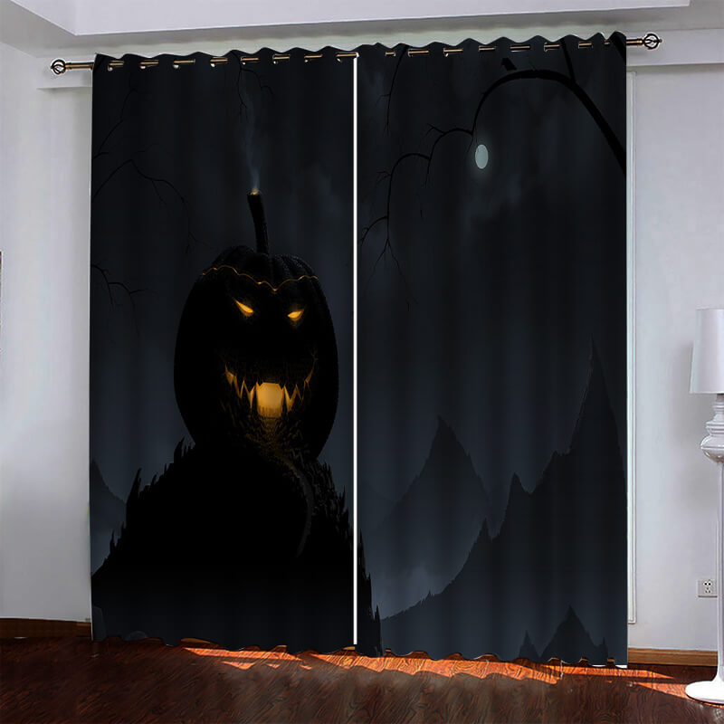 2024 NEW Halloween Pattern Curtains Blackout Window Drapes