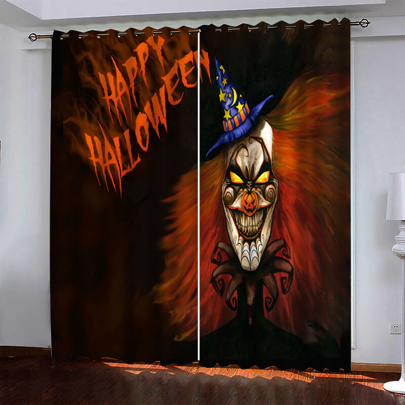 2024 NEW Halloween Pattern Curtains Blackout Window Drapes