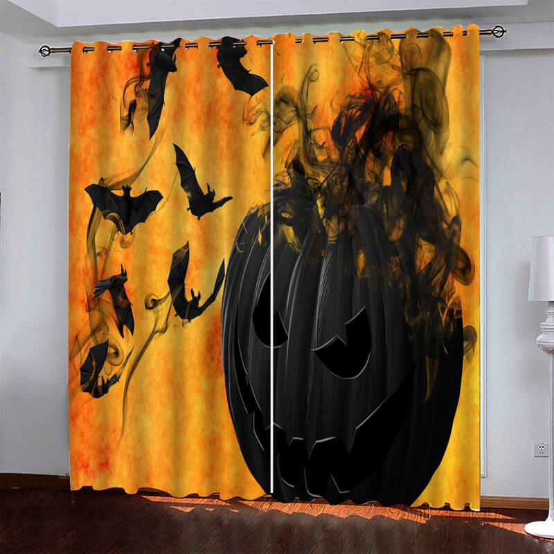 2024 NEW Halloween Pattern Curtains Blackout Window Drapes