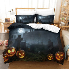 2024 NEW Hallowmas Pattern Bedding Set Quilt Cover Without Filler
