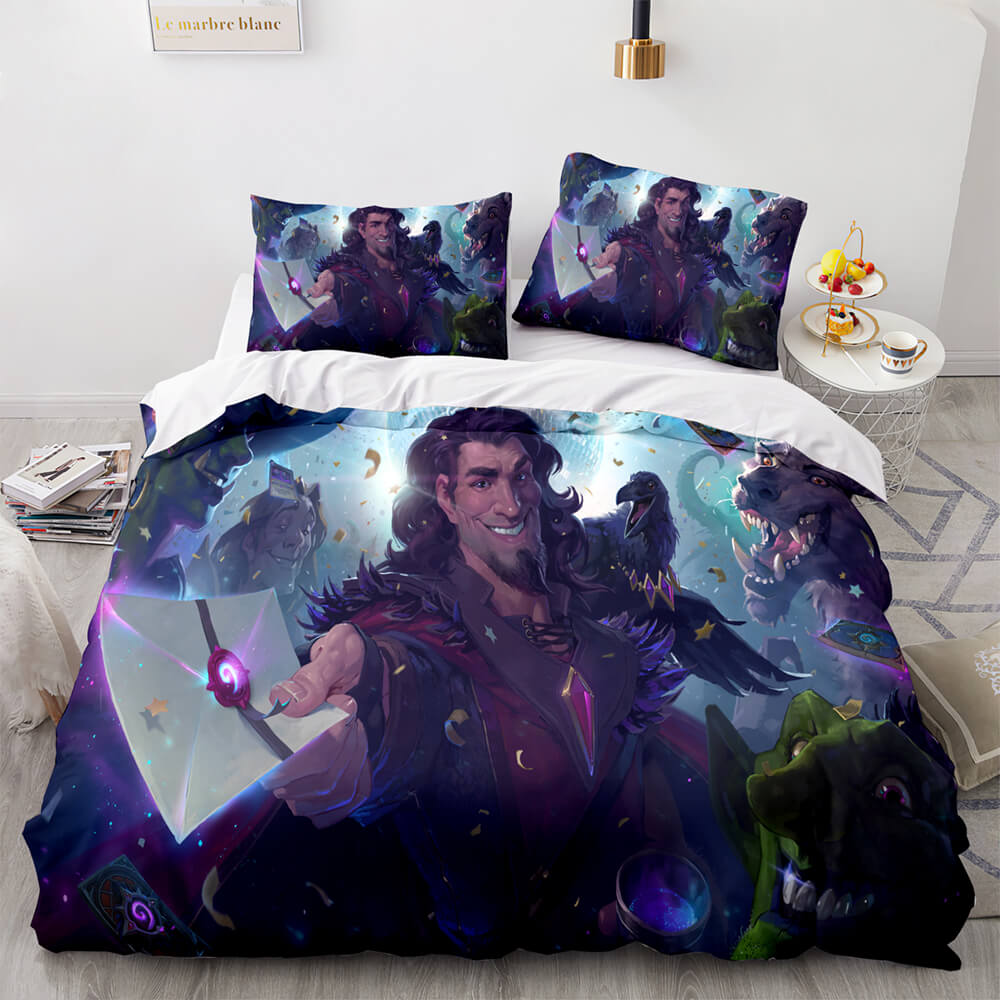 2025 NEW Hearthstone Heroes of Warcraft Cosplay Bedding Set Quilt Cover Without Filler