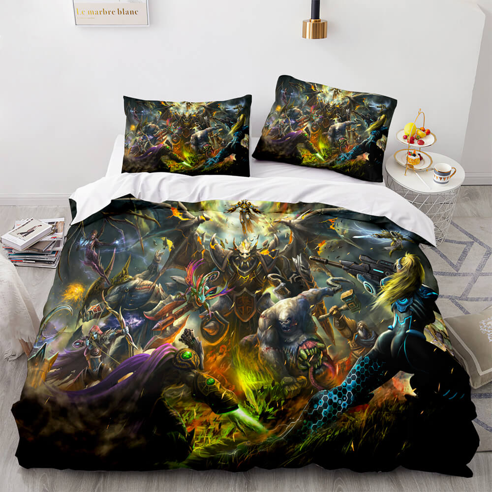 2025 NEW Hearthstone Heroes of Warcraft Cosplay Bedding Set Quilt Cover Without Filler