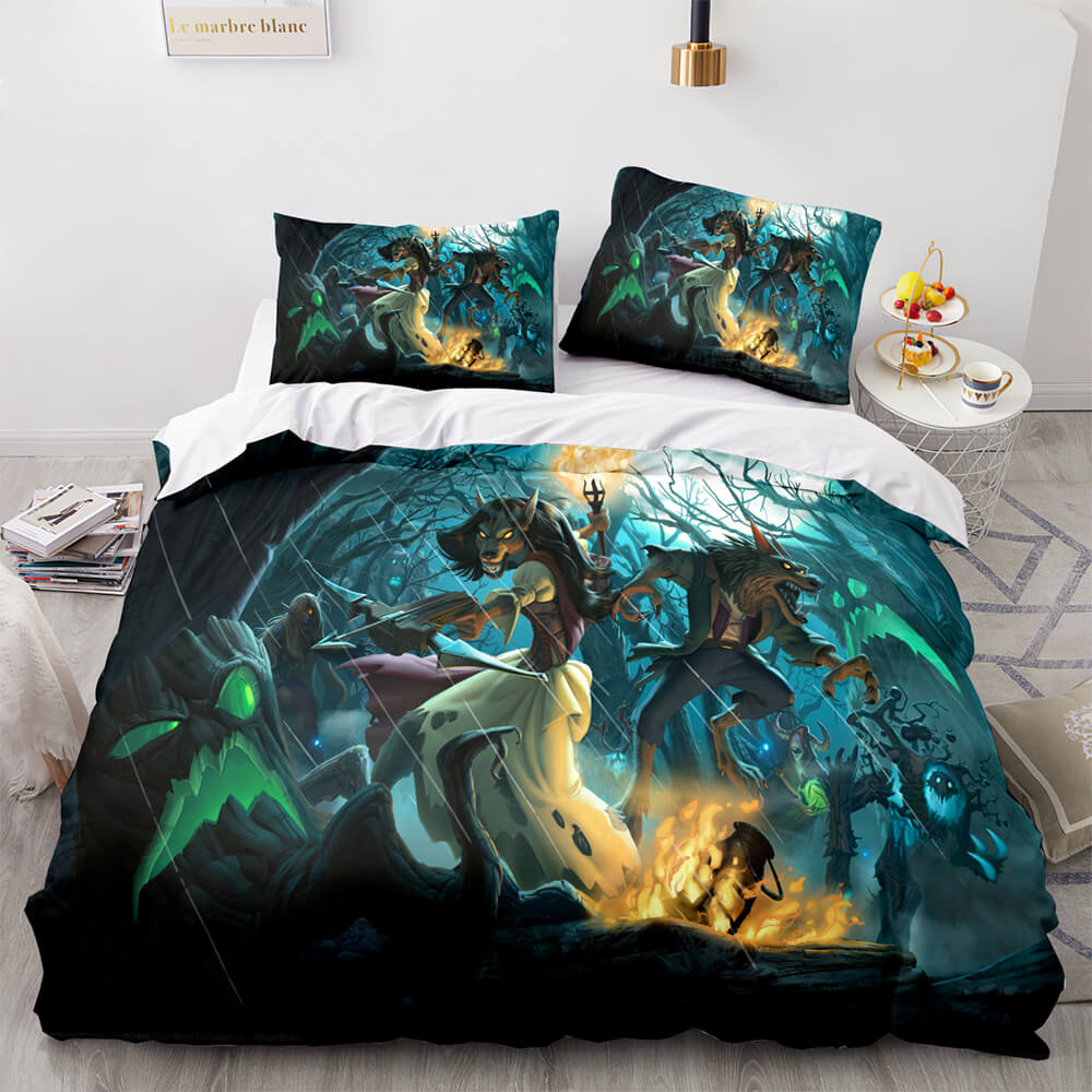 2025 NEW Hearthstone Heroes of Warcraft Cosplay Bedding Set Quilt Cover Without Filler