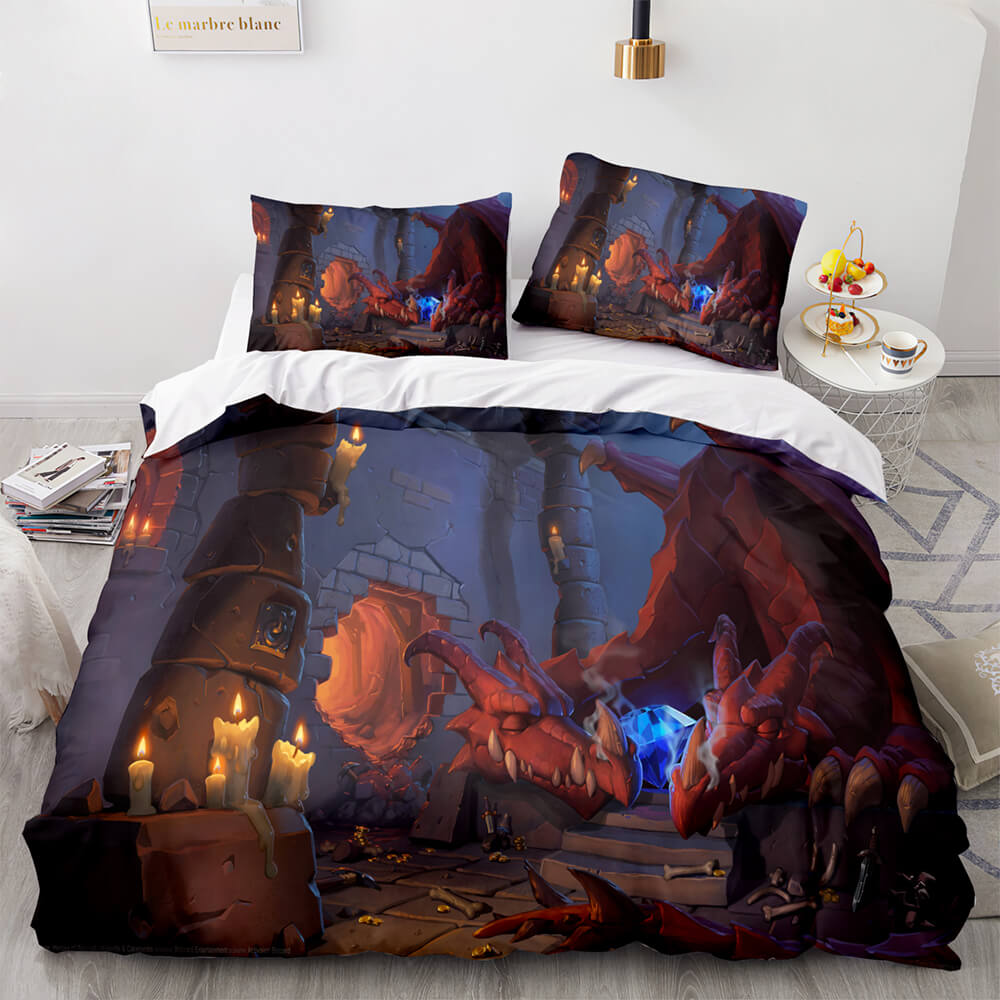 2025 NEW Hearthstone Heroes of Warcraft Cosplay Bedding Set Quilt Cover Without Filler