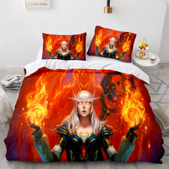 2025 NEW Hearthstone Heroes of Warcraft Cosplay Bedding Set Quilt Cover Without Filler