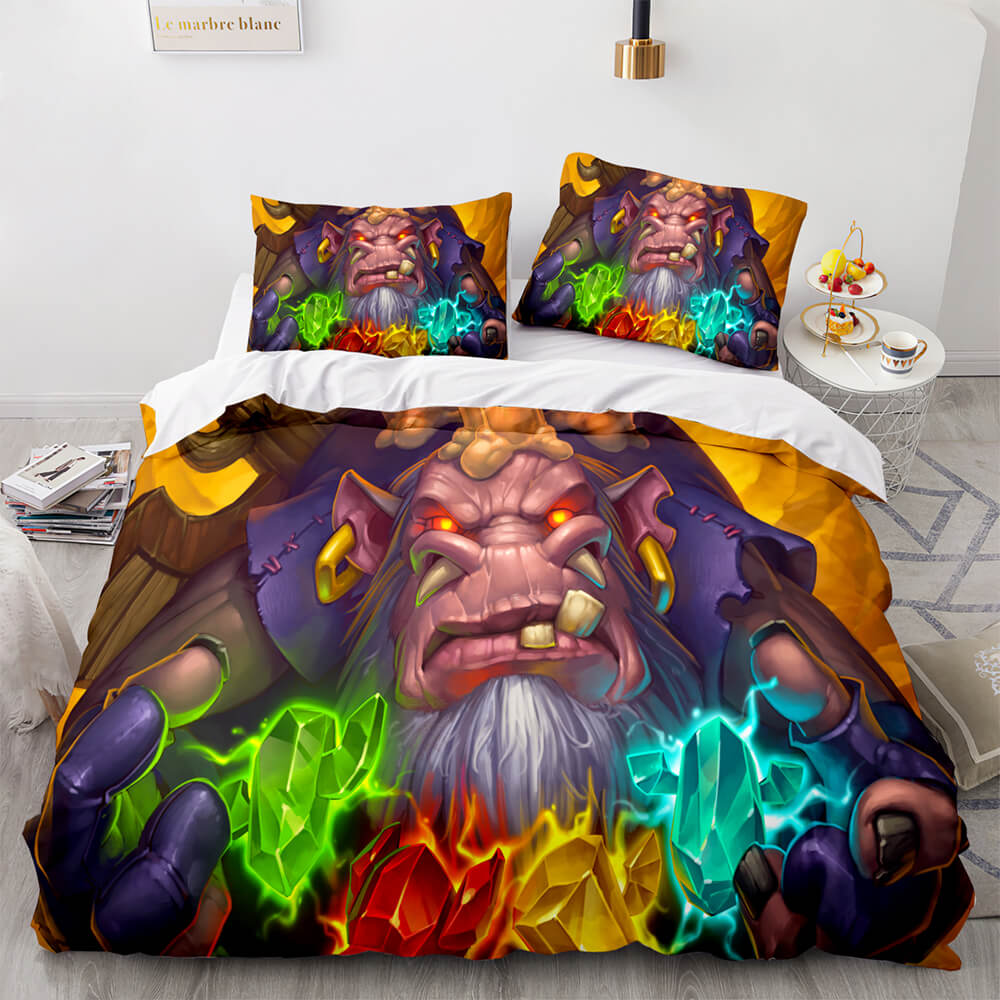 2025 NEW Hearthstone Heroes of Warcraft Cosplay Bedding Set Quilt Cover Without Filler