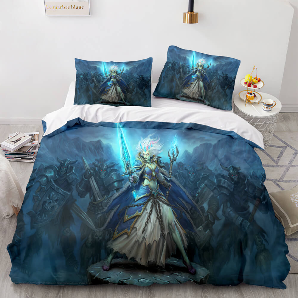 2025 NEW Hearthstone Heroes of Warcraft Cosplay Bedding Set Quilt Cover Without Filler