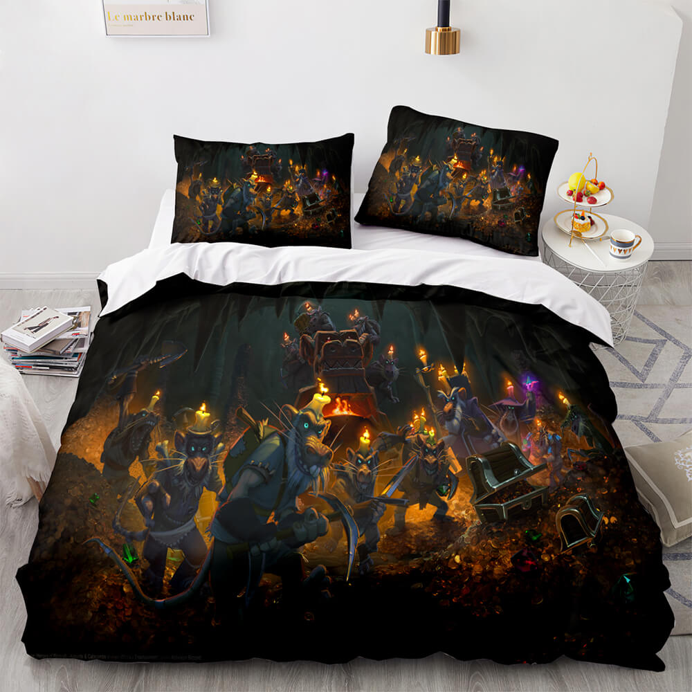 2025 NEW Hearthstone Heroes of Warcraft Cosplay Bedding Set Quilt Cover Without Filler