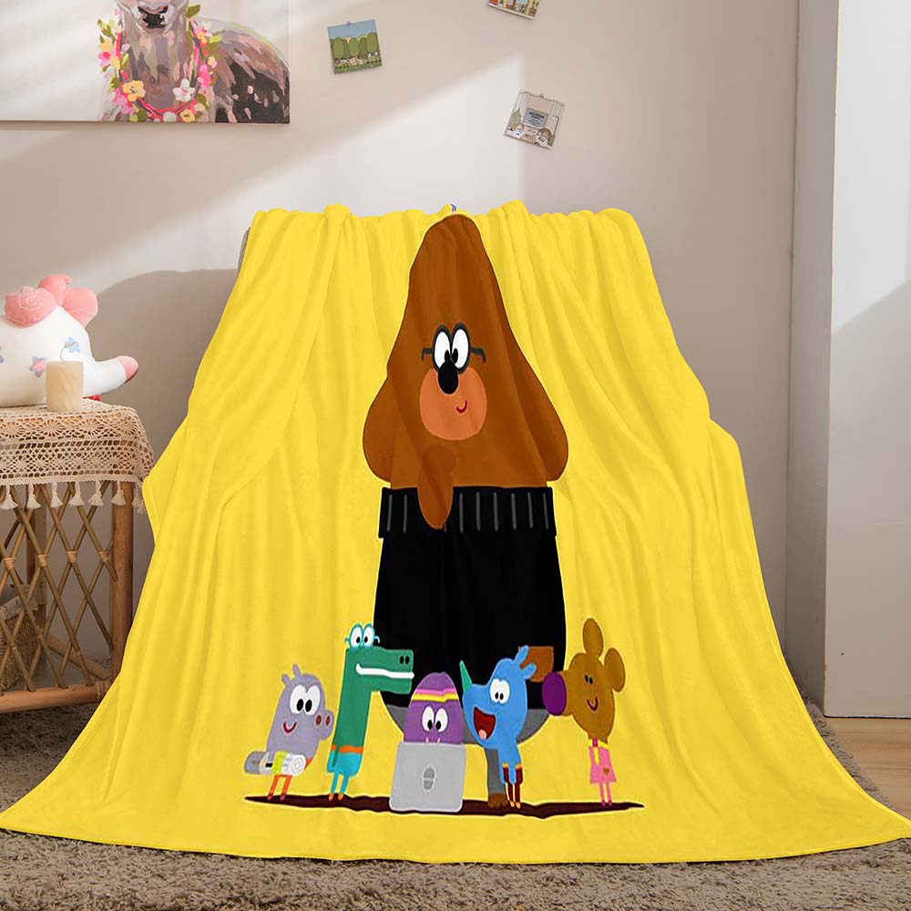 2024 NEW Hey Duggee Blanket Pattern Flannel Throw Room Decoration