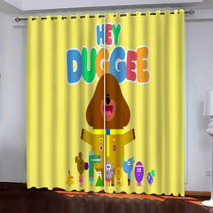 2024 NEW Hey Duggee Curtains Pattern Blackout Window Drapes