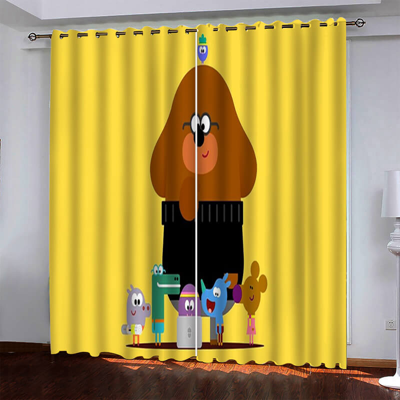 2024 NEW Hey Duggee Curtains Pattern Blackout Window Drapes