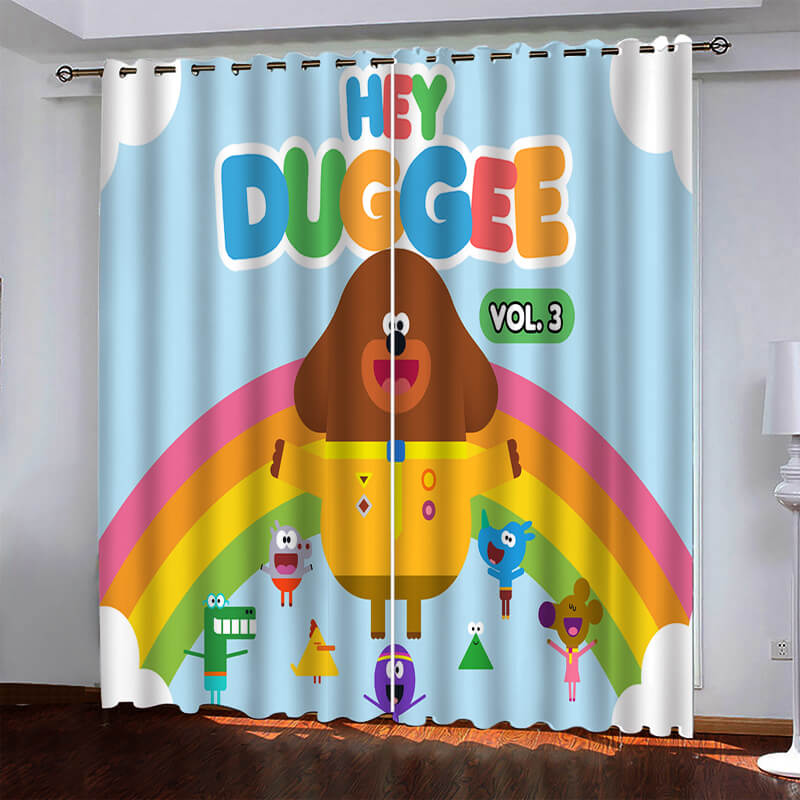 2024 NEW Hey Duggee Curtains Pattern Blackout Window Drapes