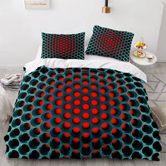 2024 NEW Honeycomb Pattern Bedding Sets Quilt Covers Without Filler