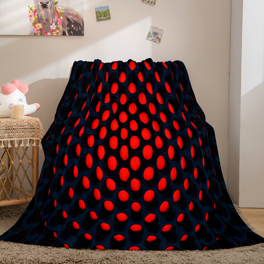 2024 NEW Honeycomb Shape Flannel Fleece Throw Blanket