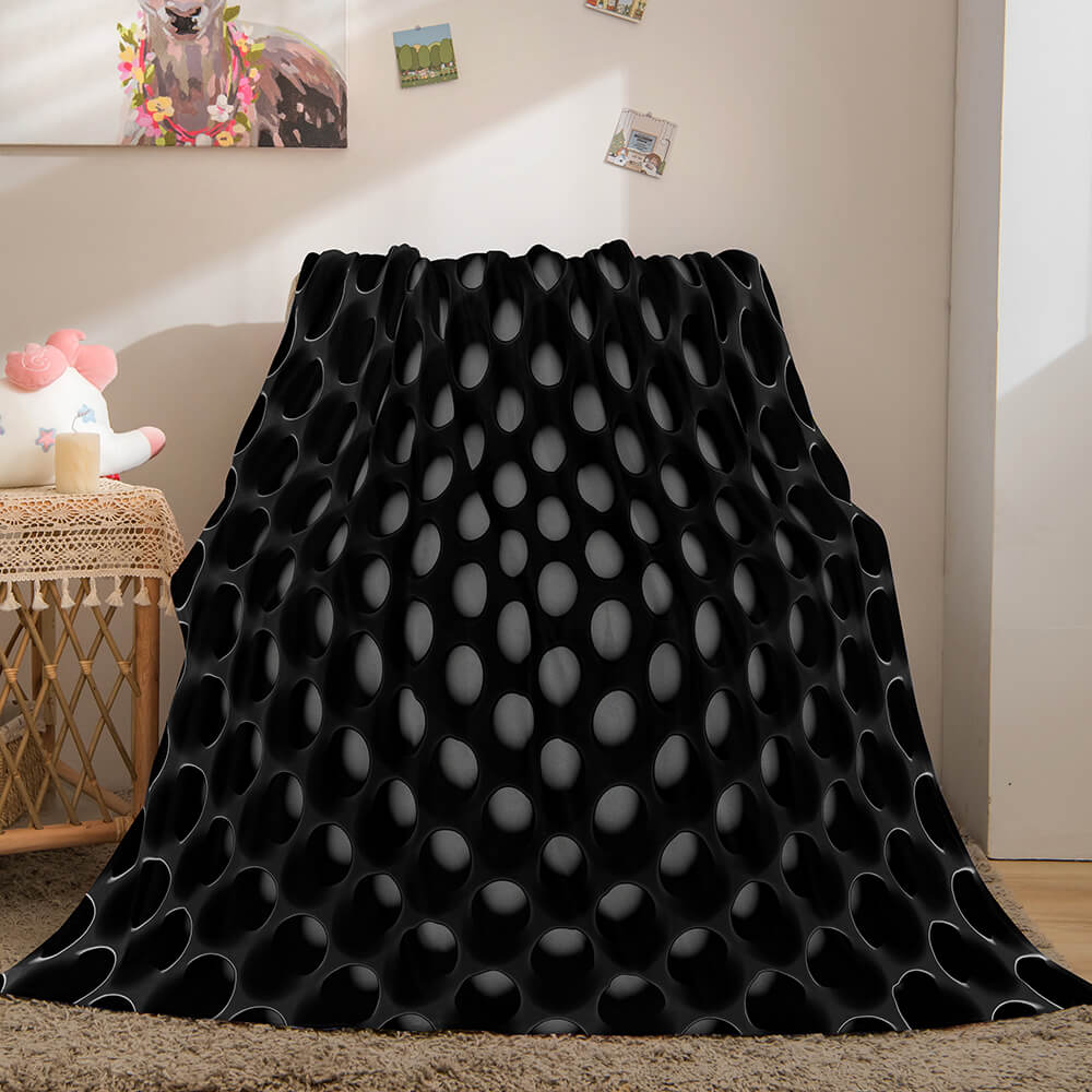 2024 NEW Honeycomb Shape Flannel Fleece Throw Blanket