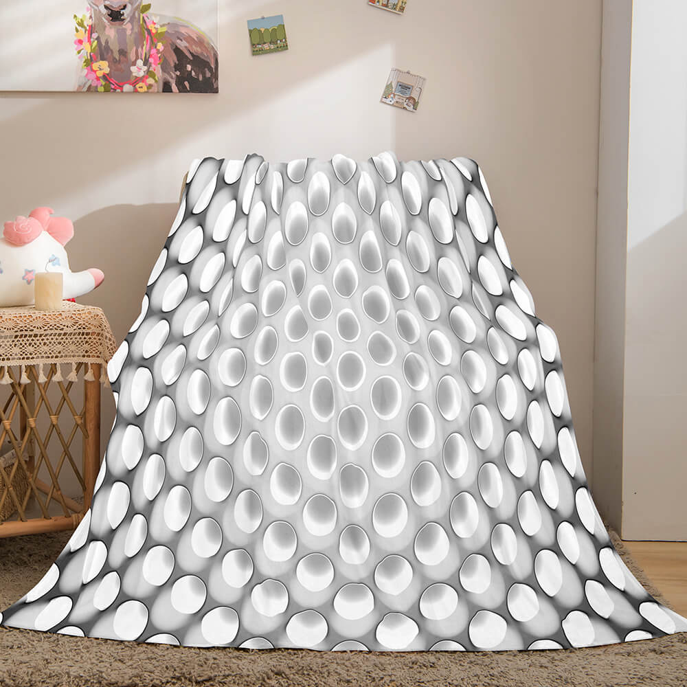 2024 NEW Honeycomb Shape Flannel Fleece Throw Blanket