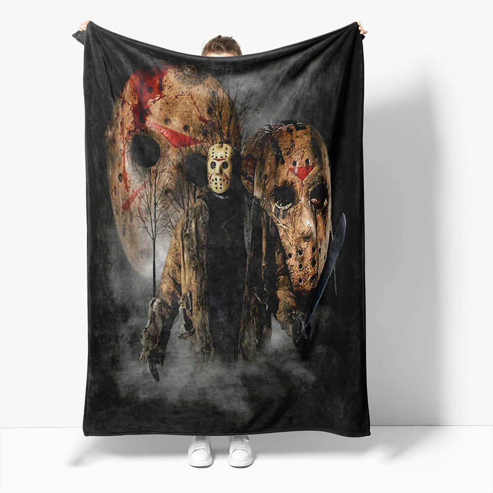 2024 NEW Horror Robe Flannel Blanket Fleece Throw Blanket Wrap Nap Bedding Sets