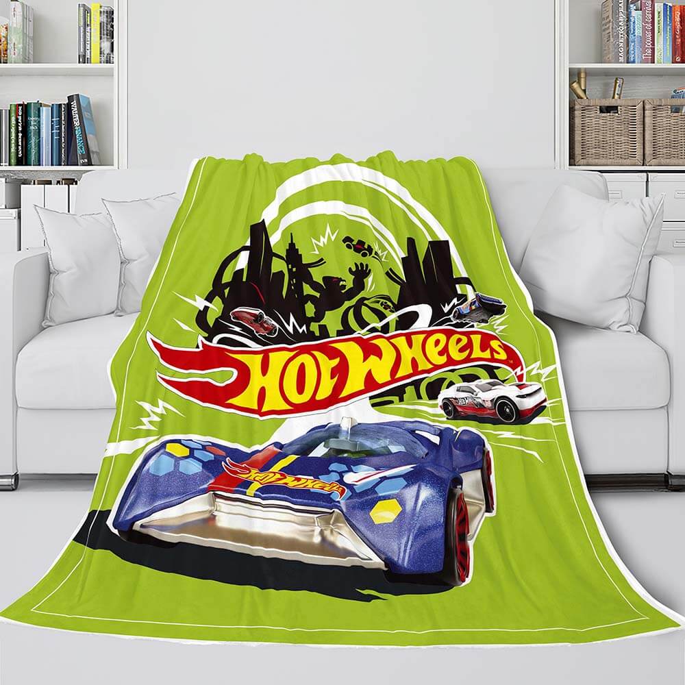 2024 NEW Hot Wheels Blanket Flannel Fleece Blanket Quilt Throw Cosplay Bedding