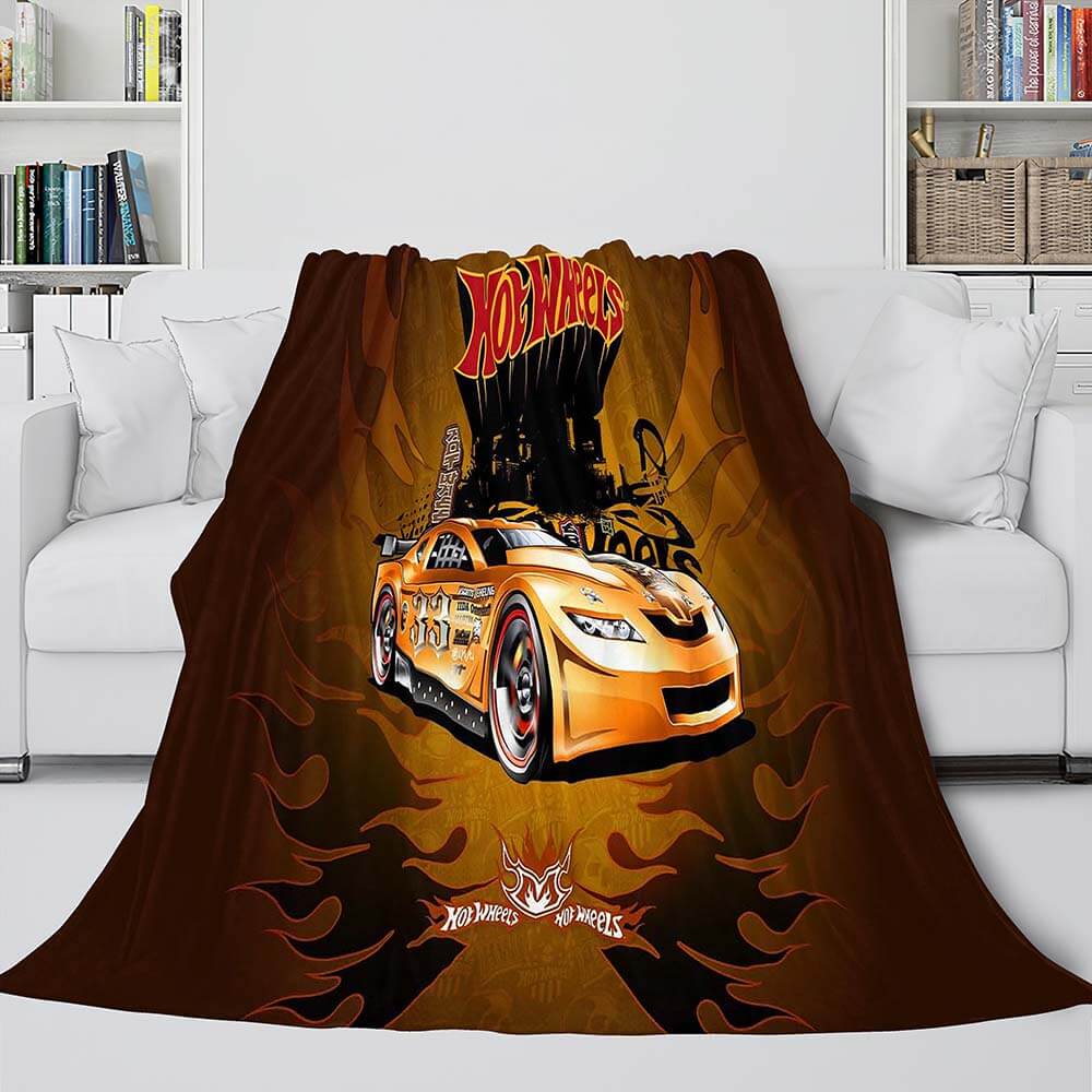 2024 NEW Hot Wheels Blanket Flannel Fleece Blanket Quilt Throw Cosplay Bedding