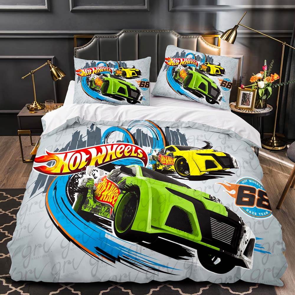 2024 NEW Hot Wheels Cosplay Bedding Set Quilt Cover Without Filler