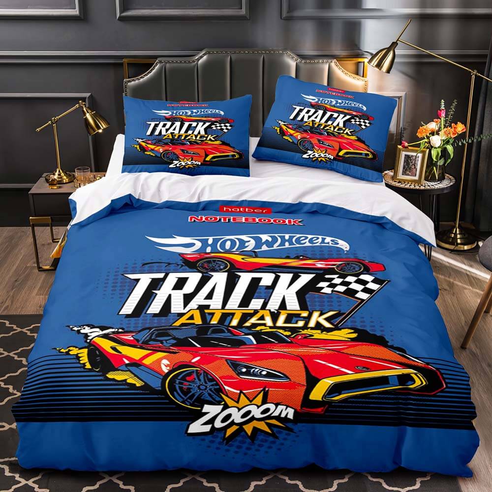 2024 NEW Hot Wheels Cosplay Bedding Set Quilt Cover Without Filler