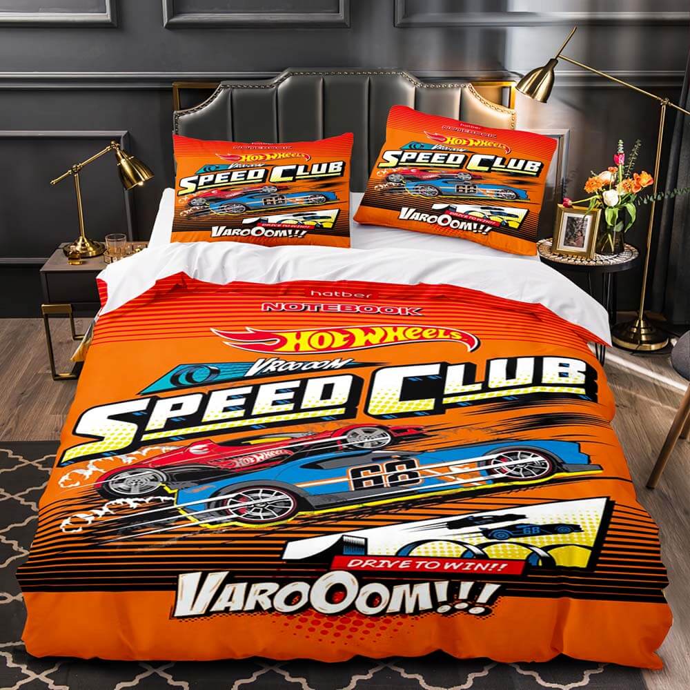 2024 NEW Hot Wheels Cosplay Bedding Set Quilt Cover Without Filler