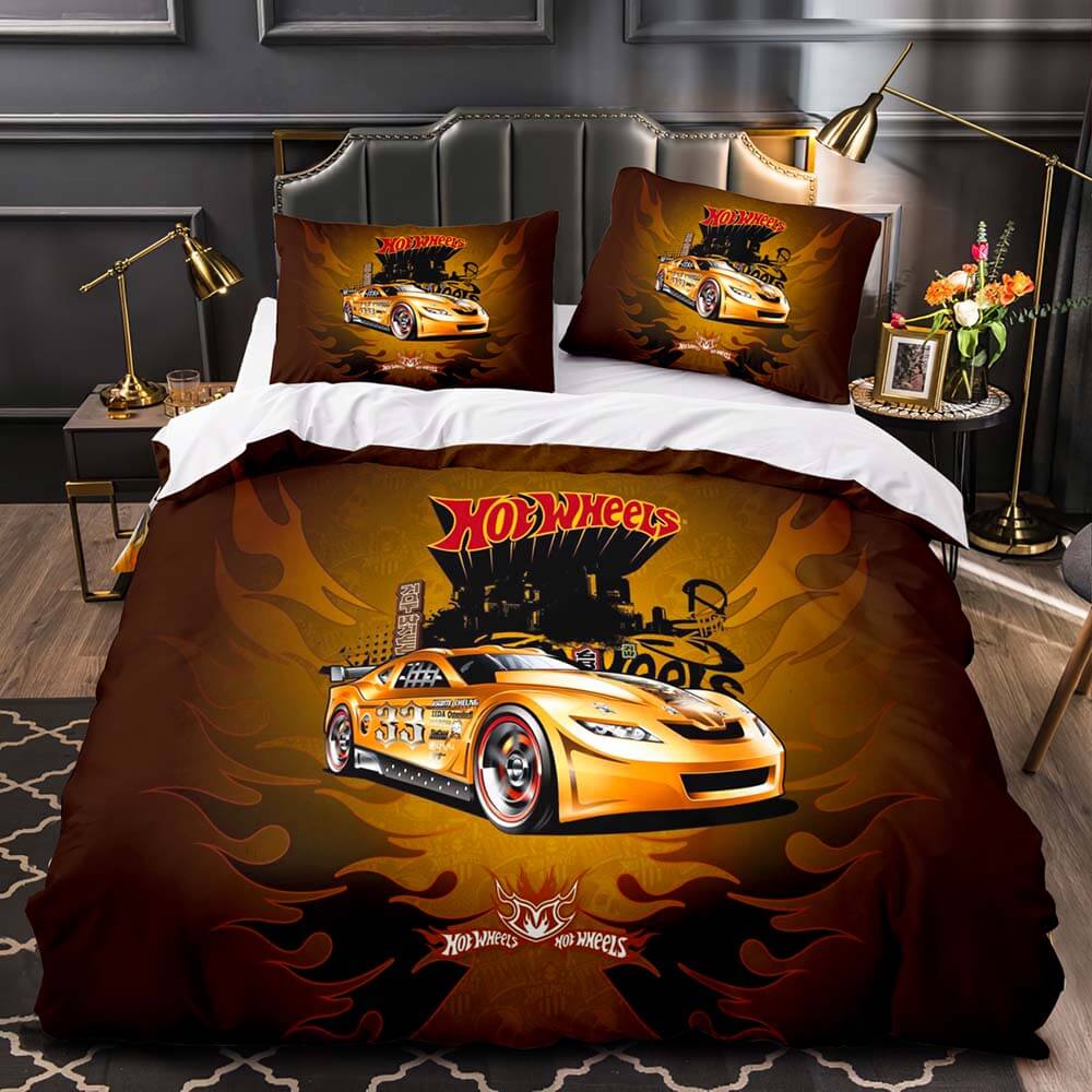 2024 NEW Hot Wheels Cosplay Bedding Set Quilt Cover Without Filler