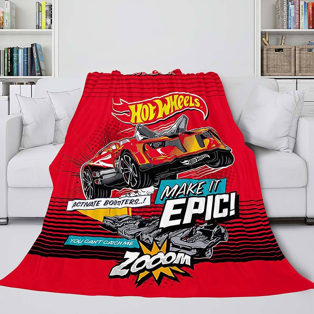 2024 NEW Hot Wheels Cosplay Blanket Flannel Fleece Blanket Quilt Throw Blanket