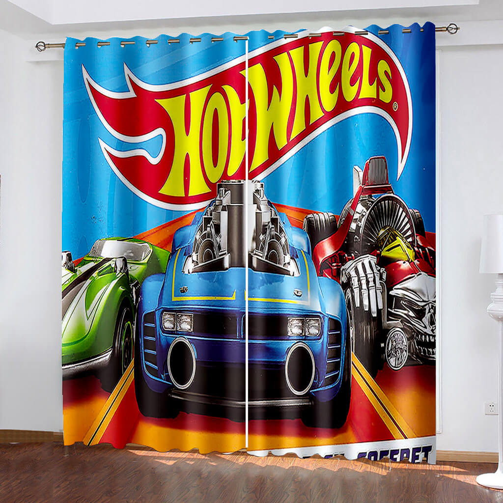 2024 NEW Hot Wheels Curtains Blackout Window Drapes