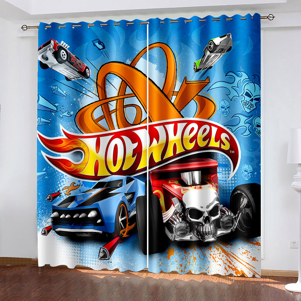 2024 NEW Hot Wheels Curtains Blackout Window Drapes