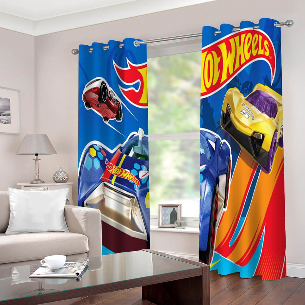 2025 NEW Hot Wheels Curtains Cosplay Blackout Window Drapes for Room Decoration