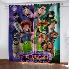 2024 NEW Hotel Transylvania 4 Transformania Curtains Blackout Window Drapes