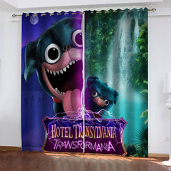 2024 NEW Hotel Transylvania 4 Transformania Curtains Blackout Window Drapes