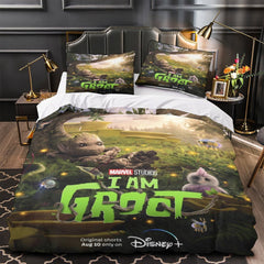2026 NEW I Am Groot Bedding Sets Quilt Cover Without Filler