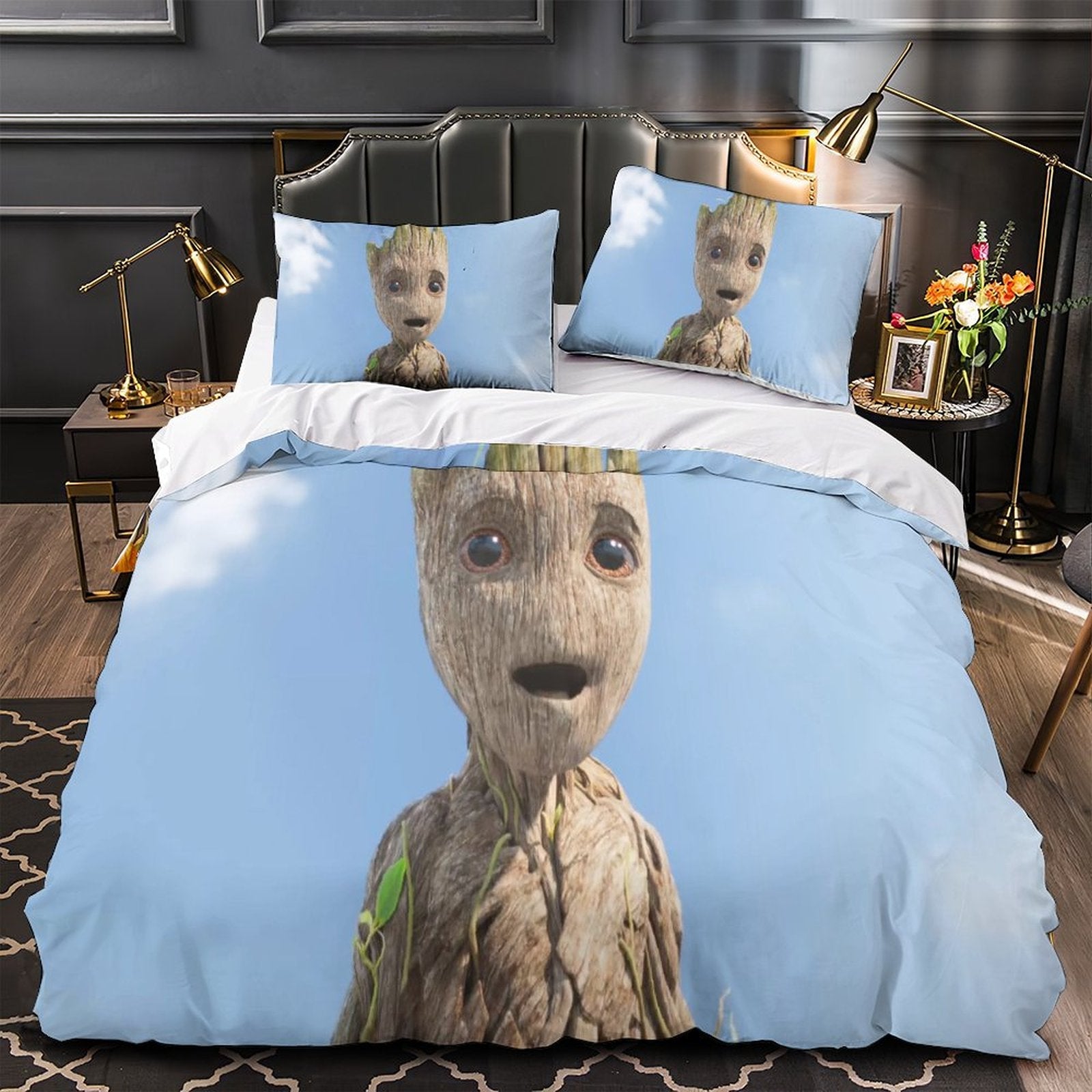 2026 NEW I Am Groot Bedding Sets Quilt Cover Without Filler
