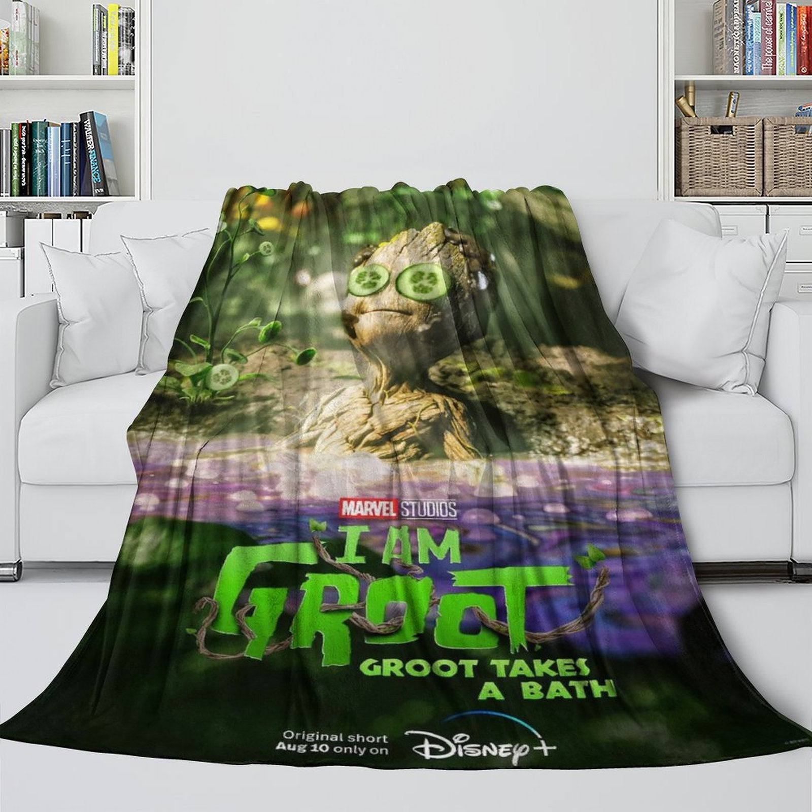 2024 NEW I Am Groot Blanket Flannel Throw Room Decoration