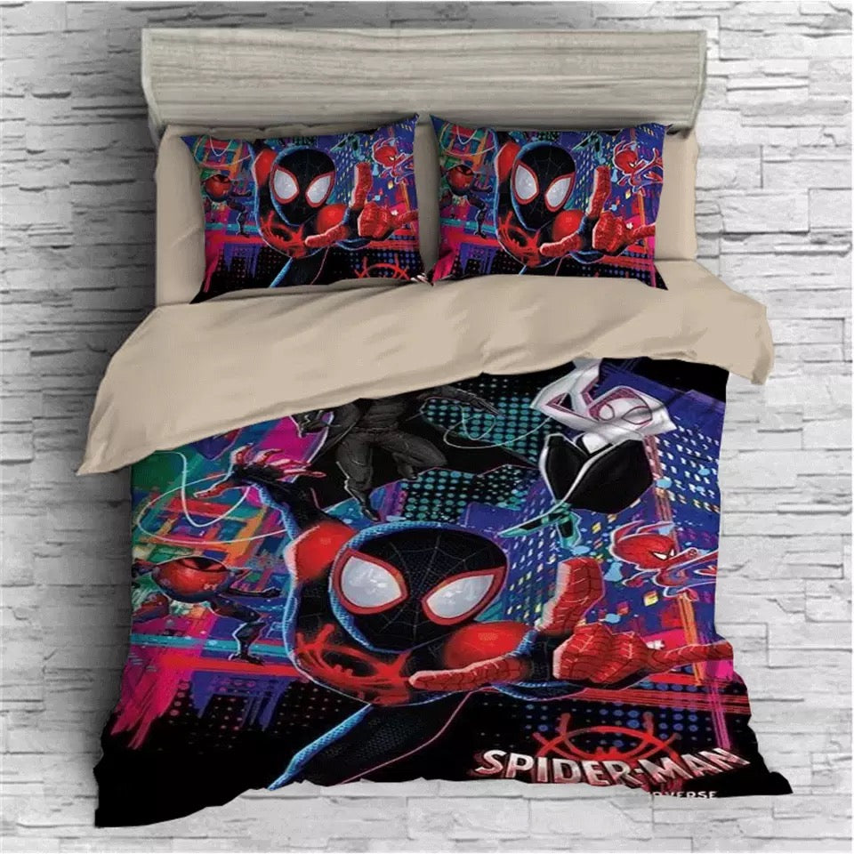 Spider-Man: Into the Spider-Verse Miles Morales #14 Duvet Cover Quilt Cover Pillowcase Bedding Set
