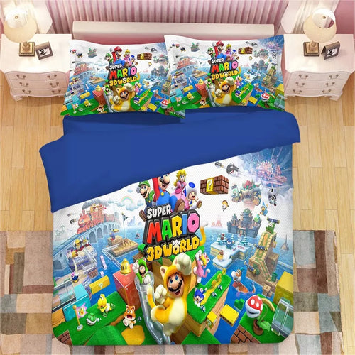Super Mario Bros #1 Duvet Cover Quilt Cover Pillowcase Bedding Set Bed Linen