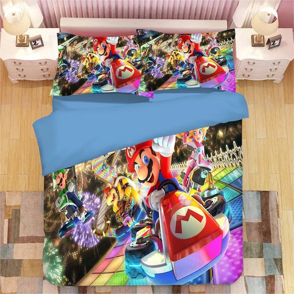 Super Mario Bros #4 Duvet Cover Quilt Cover Pillowcase Bedding Set Bed Linen