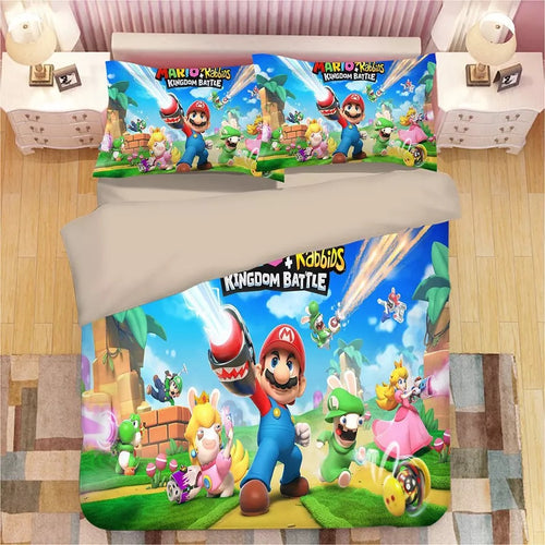 Super Mario Bros #5 Duvet Cover Quilt Cover Pillowcase Bedding Set Bed Linen